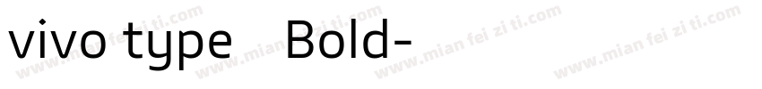 vivo type 简 Bold字体转换